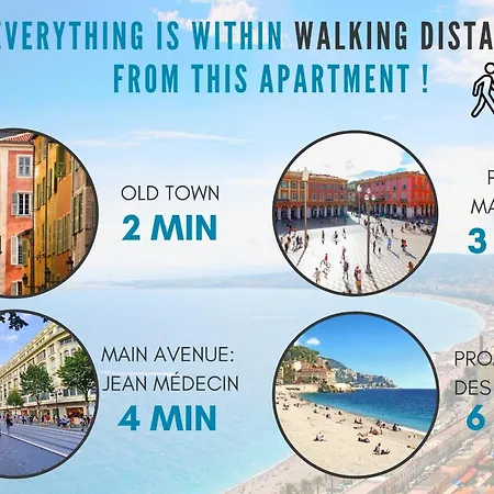 아파트 Nestor&jeeves - Palm Riviera - Hyper Center - Close Old Town And Sea